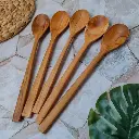 Long Handmade Teak Wood Spoon - Wooden Spoon