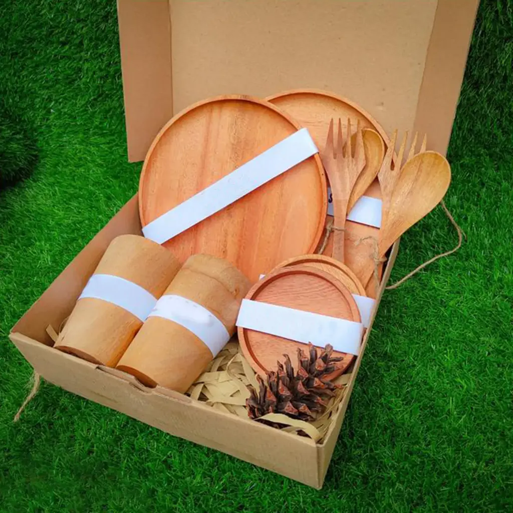 سلال هدايا من خشب الماهوجني من أبينايا - سلال هدايا خشبية