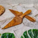 Teak Wood Triangle Cake Slicer - Triangle Slicer, Standard