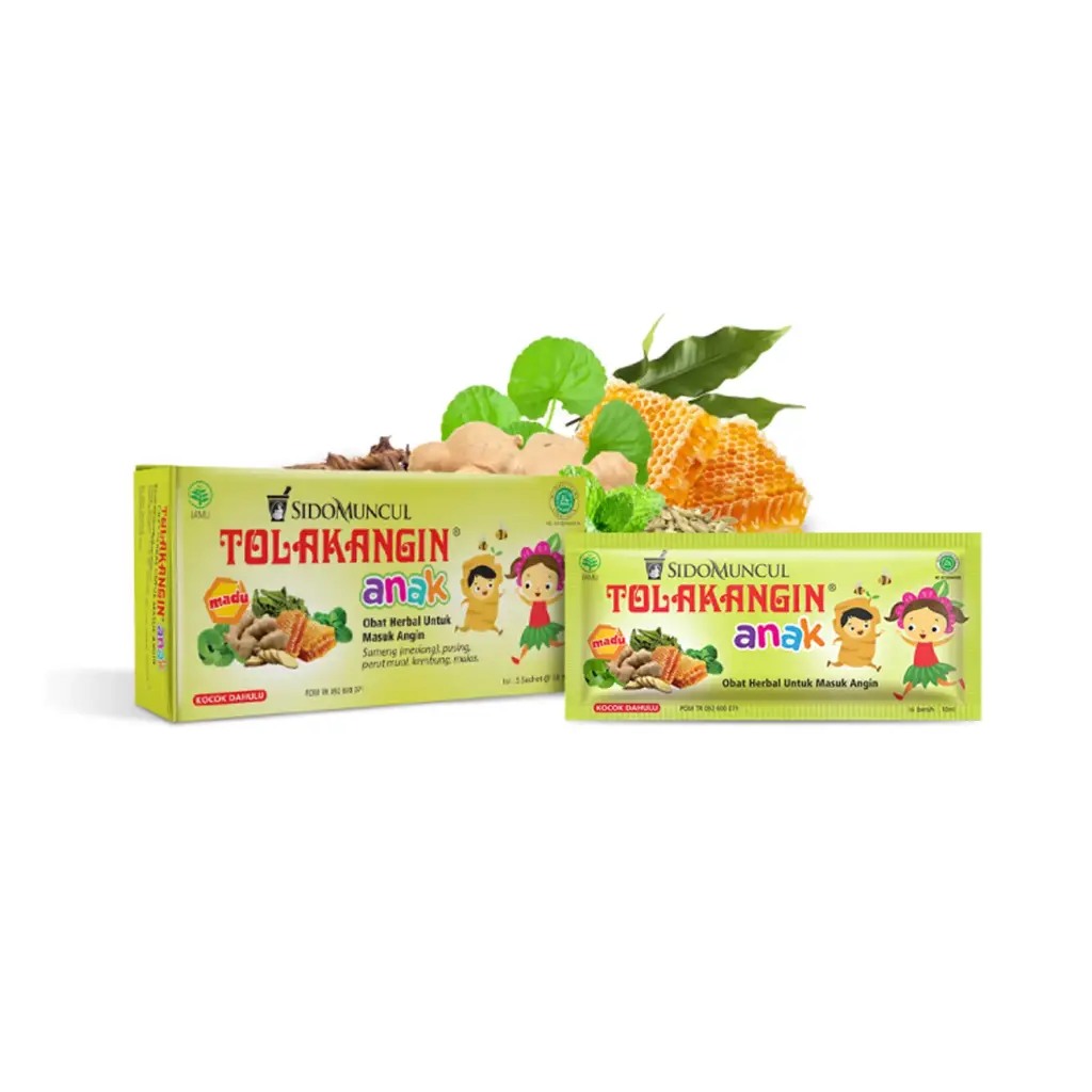 Tolak Angin for Children Liquid Box of 5 Herbal - Colds Increase Body Immune System