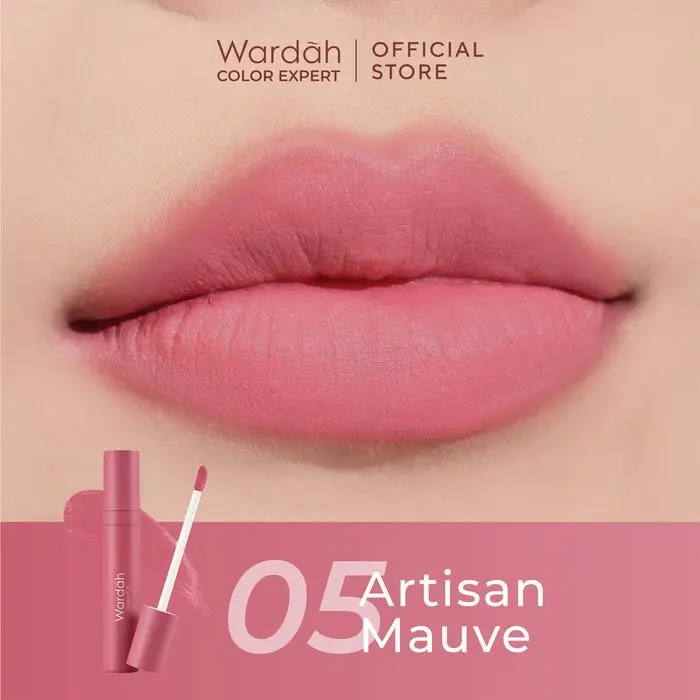 WARDAH Colorfit Velvet Matte Lip Mousse - 05 Artisan Mauve