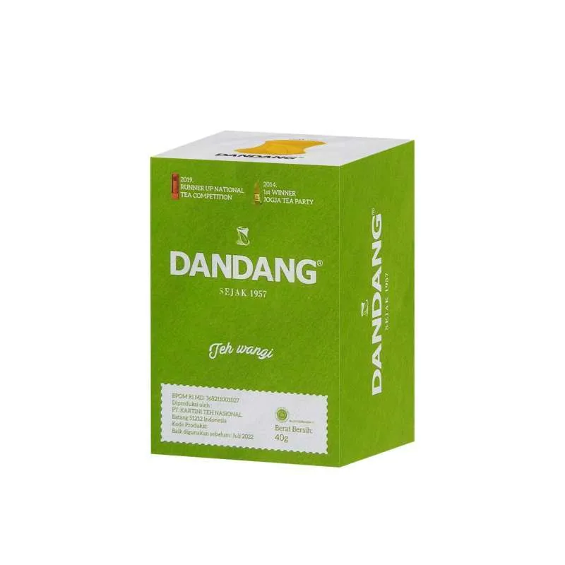 الشاي الإندونيسي - شاي DANDANG HIJAU 5 قطع 40 جرام شاي إندونيسي أصلي فضفاض شاي أخضر بالياسمين