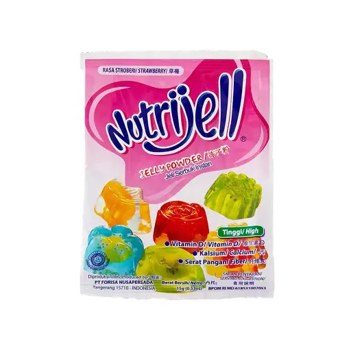 nutrijell konnyaku jelly powder strawberry 15g pck