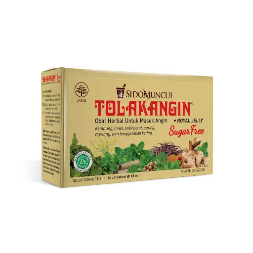 Tolak Angin Sugar Free Liquid Box 5's Herbal – Colds