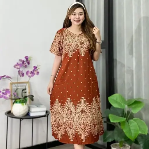 حقيبة ظهر نسائية أنيقة بسحاب أمامي، مصنوعة من الرايون الفاخر - لون أحمر فيرا