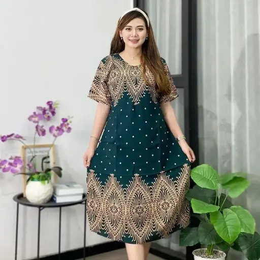 Friendly Women's Daster with Front Zipper, Premium Rayon - Fira Jotol