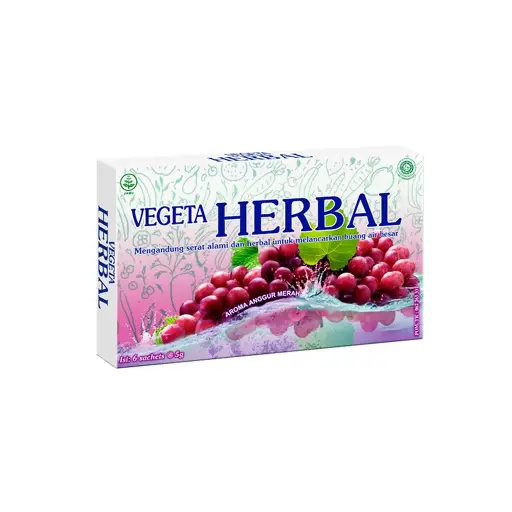 Vegeta herbal digestive health drink red grapes 6x5g